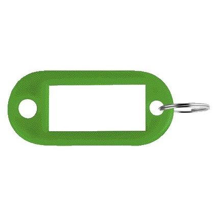 Pavo - Etiquette clé plastique vert 100 pièces
