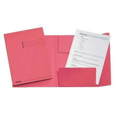 Esselte - Aktenordner Folio 3 Klappen Manila 275gr rosa | 50 Stück