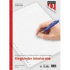 Quantore - Intérieur A4 vierge 23 trous 100 feuilles | 5 pièces