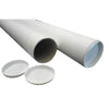 CleverPack - Tube d'expédition A0 850x50x1,5 avec bouchons blanc pack de 20 pièces