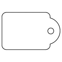 Apli - Etiquette carton no. 390 22x35mm blanc 500 pièces