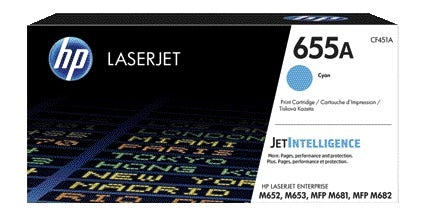HP - Cartouche toner cf451a 655a bleu