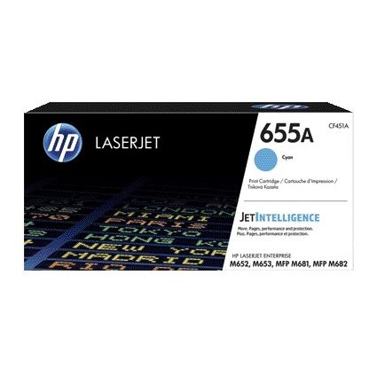 HP - Cartouche toner cf451a 655a bleu