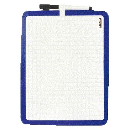 Desq - Tableau blanc 21x28cm magnétique double face
