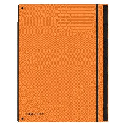 PAGNA - Dossier de tri Trend A4 7 onglets orange
