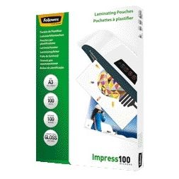 Fellowes - Pochette de plastification a3 2x100microns