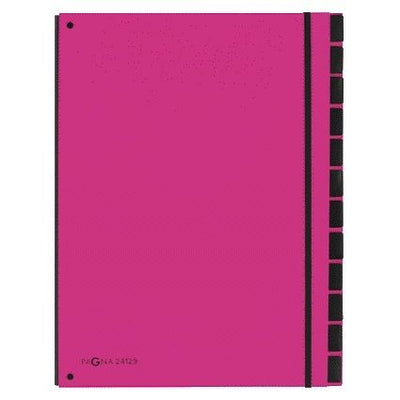PAGNA - Dossier de tri Trend A4 12 onglets rose foncé