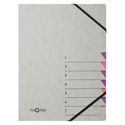 PAGNA - Dossier de tri Easy A4 7 onglets violet lilas