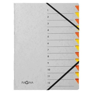 Pagna -  Sorteermap  easy a4 12 tabs oranje/geel