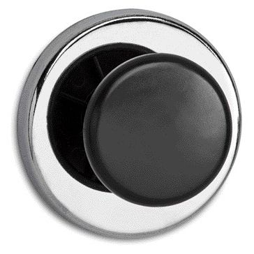 Maul -  Magneet met knop Ø65mm trekkracht 12kg chroom/zwart