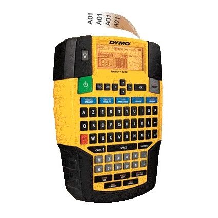 Dymo - Etikettendrucker Rhino 4200 Industrial Azerty 19mm Gelb