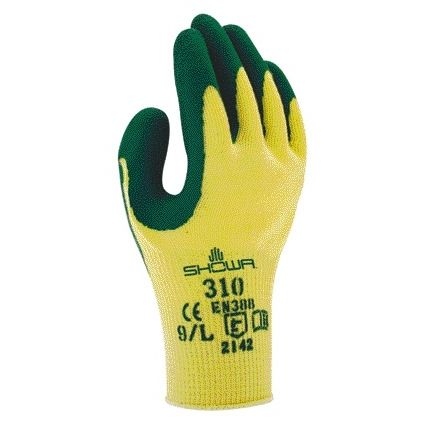 Showa -  Handschoen 310 grip latex XL groen/geel