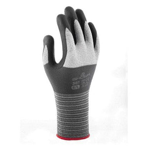 Showa - Grip-Handschuh 381 Nitril l grau | 12 Stück
