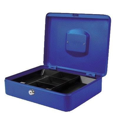 Pavo - Geldkassette 300x240x90mm blau