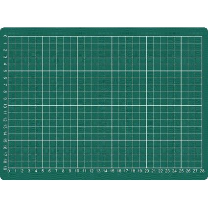 Qbasic -  Snijmat a4 300x220mm groen