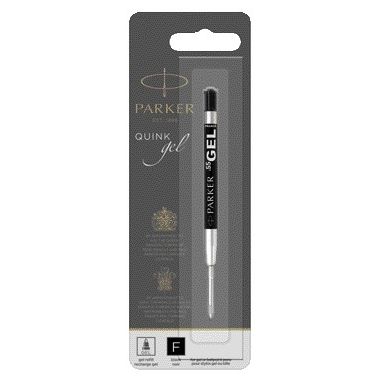 Parker - Recharge pour graveur gel Quink fine noire blister de 1 pièce