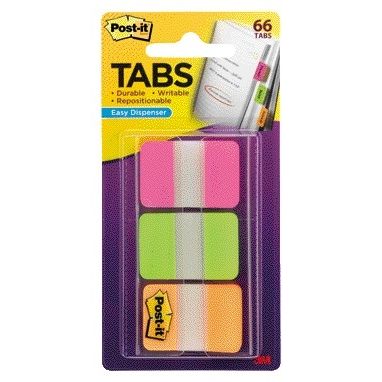 Post-it -  686-PGO indextab Blanco tabbladindex Groen, Oranje, Roze