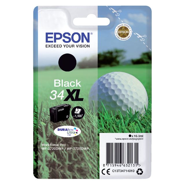 Epson - Inkcartridge Epson 34xl T3471 Black | 6 pièces