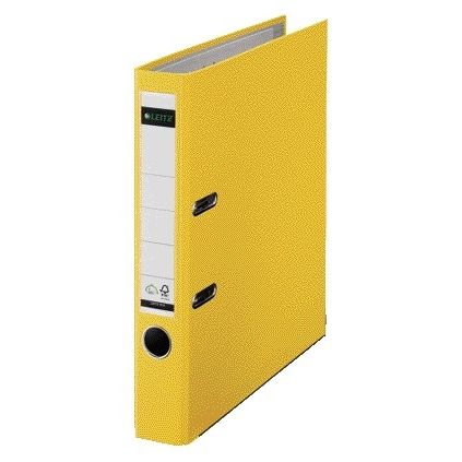 Leitz -  Ordner  1015 180° 50mm pp a4 geel