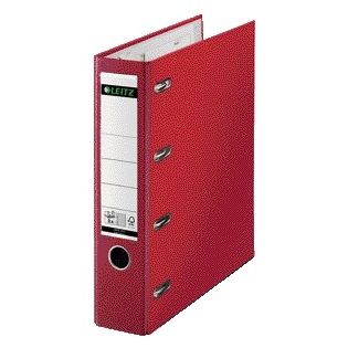 Leitz -  Giro bank ordner  a4 dubb mech 80mm pp rd