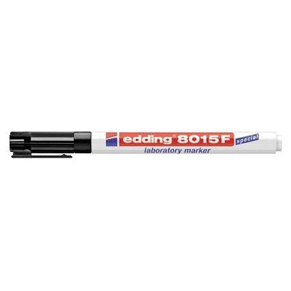 Edding - Filzstift 8015 Labor rund 0,75mm schwarz | 10 Stück