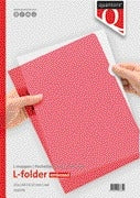 Quantore - Dossier d'insertion modèle L A4 PP 0,12mm rouge 25 pièces