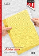 Quantore - Dossier à insérer modèle L A4 PP 0,12mm jaune 25 pièces