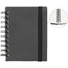 Quantore - Carnet A6 lignes spirales 192 pages 80gr noir