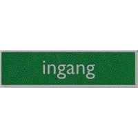 Posta - Panneau d'information pictogramme entrée 165x44mm