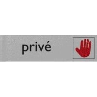 Posta -  Infobord pictogram prive 165x44mm