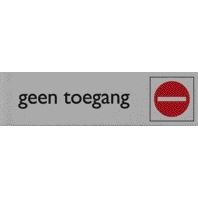 Posta - Pictogramme de panneau d'information accès interdit 165x44mm