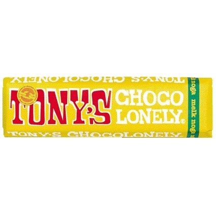 Tony's Chocolonely -  Chocolade tony chocolonely melk noga reep 47gr
