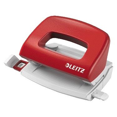 Leitz -  50580025 papierperforator 10 vel Rood