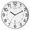 Unilux - Horloge murale Maxi radiocommandée Ø 37,5cm gris clair/blanc