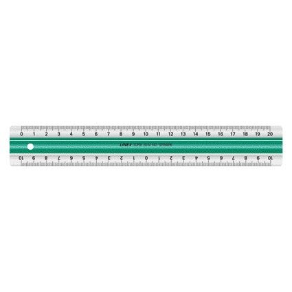 Linex -  Liniaal  super s20 20cm transparant | 10 stuks