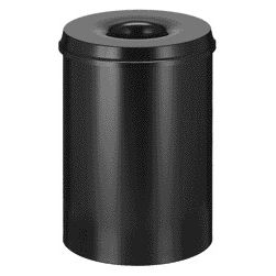 Vepa Bins – Papierkorb mit Flammensperre Vepabins 30 Liter 33,5 cm schwarz