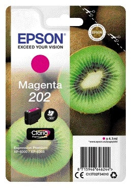 Epson -  Kiwi Singlepack Magenta 202 Claria Ink
