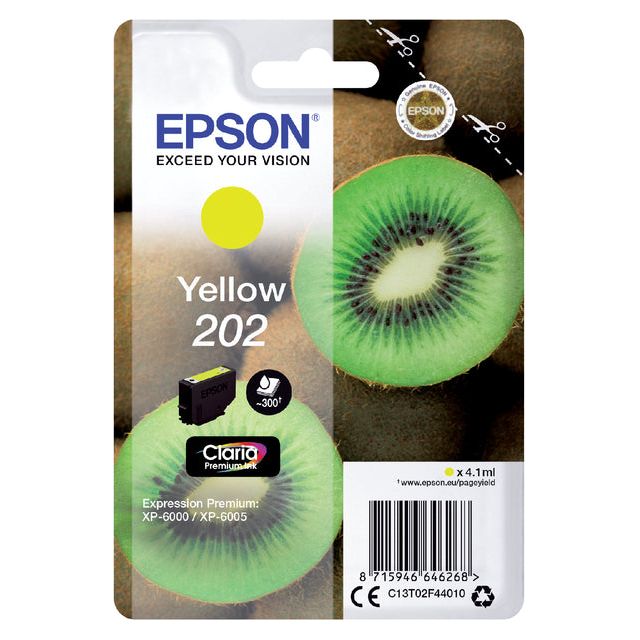 Epson - Inktcartridge epson 202 t02f44 geel