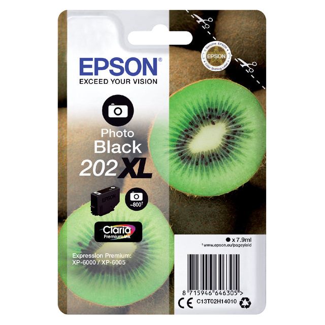 EPSON - Inkcartridge Epson 202xl T02H14 Photo noir