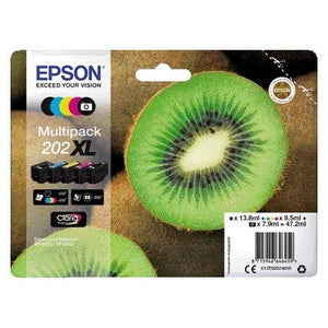 Epson - Tintenpatrone 202XL T02G74 Schwarz + 3 Farben + Fotoschwarz