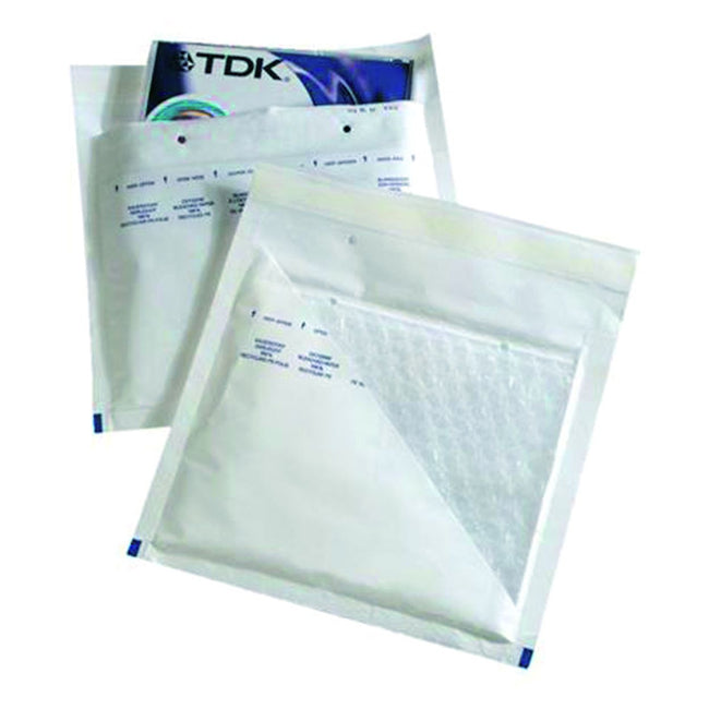 Quantore - CD-Hülle Luftkissen 175x200mm weiß 5 Stück