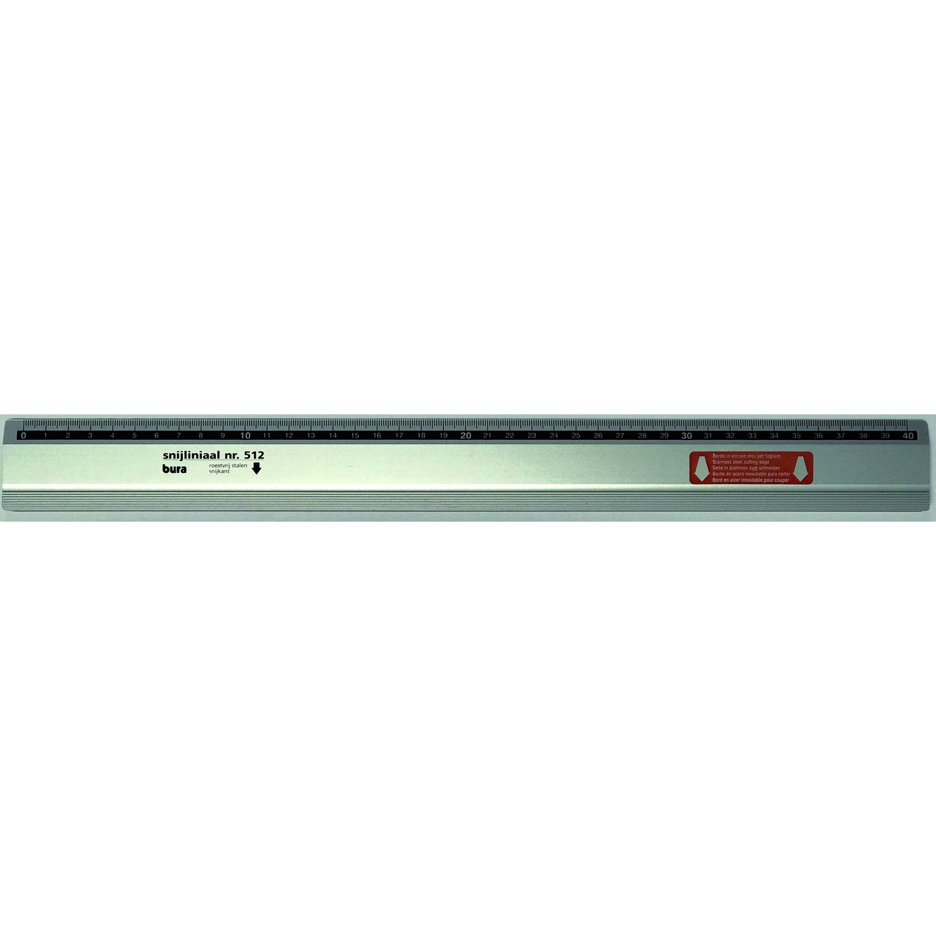 Rumold - Schneidelineal Bura 512 Antica 40cm Aluminium