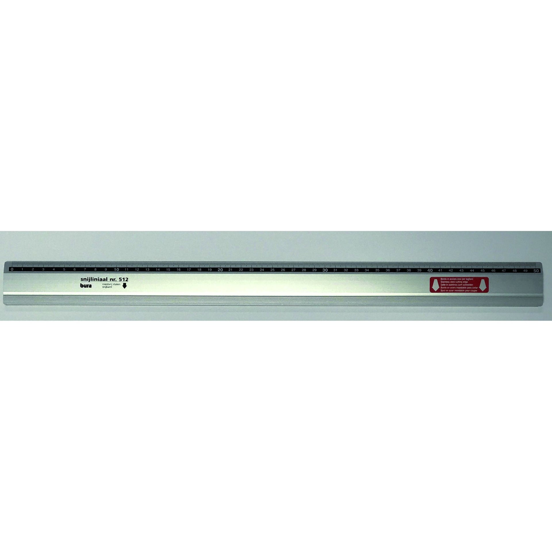 Rumold - Schneidelineal Bura 512 Antica 50cm Aluminium