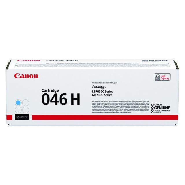 Canon - Toner 046H, 5.000 Seiten, OEM 1253C002, Cyan