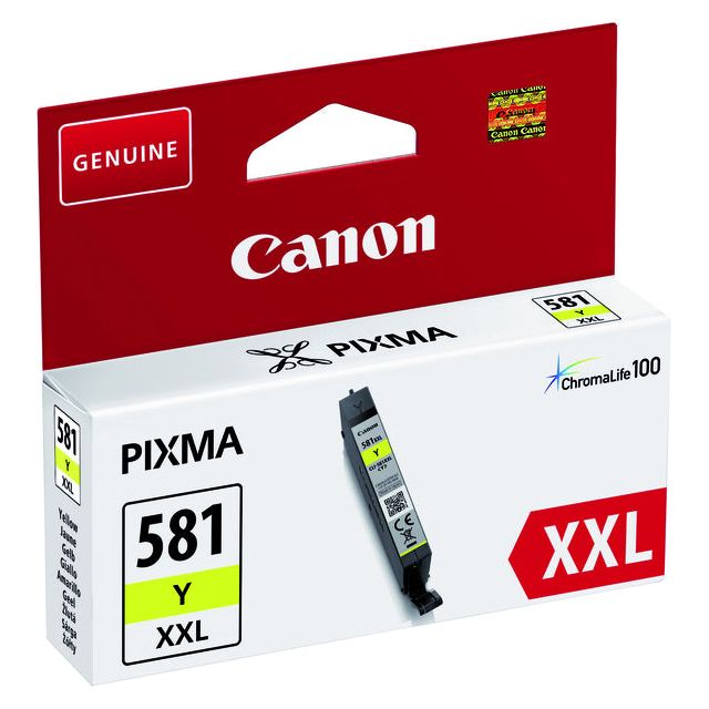 Canon - inktcartridge CLI-581Y XXL, 322 foto's, OEM 1997C001, geel