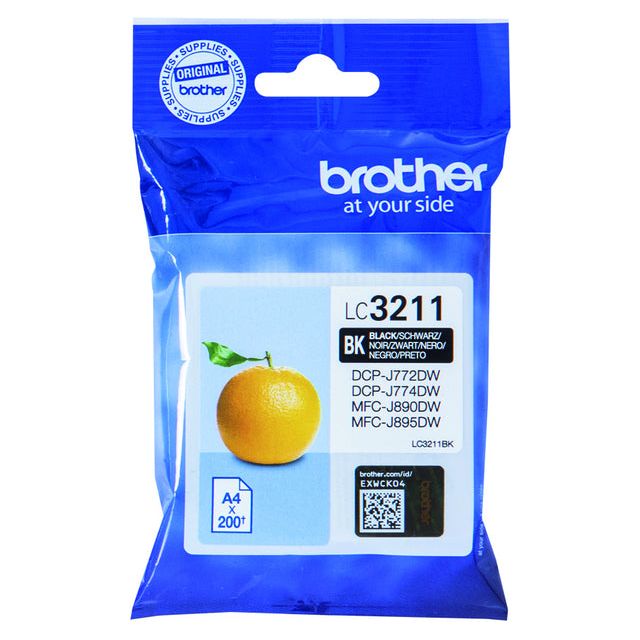 Brother - Inktcartridge  lc-3211bk zwart