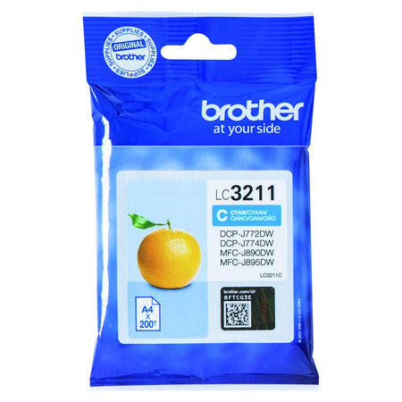 Brother -  LC3211C inktcartridge 1 stuk(s) Origineel Normaal rendement Cyaan