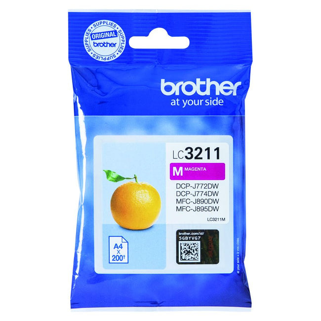 Brother - Cartouche d'encre LC-3211M rouge