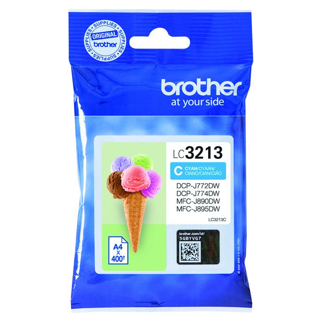 Brother - Tintenpatrone LC-3213C blau