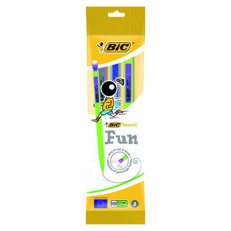 Bic - Porte-mine Matic fun HB 0,7mm blister de 3 pièces